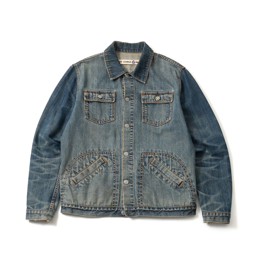 00's FAKE LONDON GENIUS Switched Denim Jacket