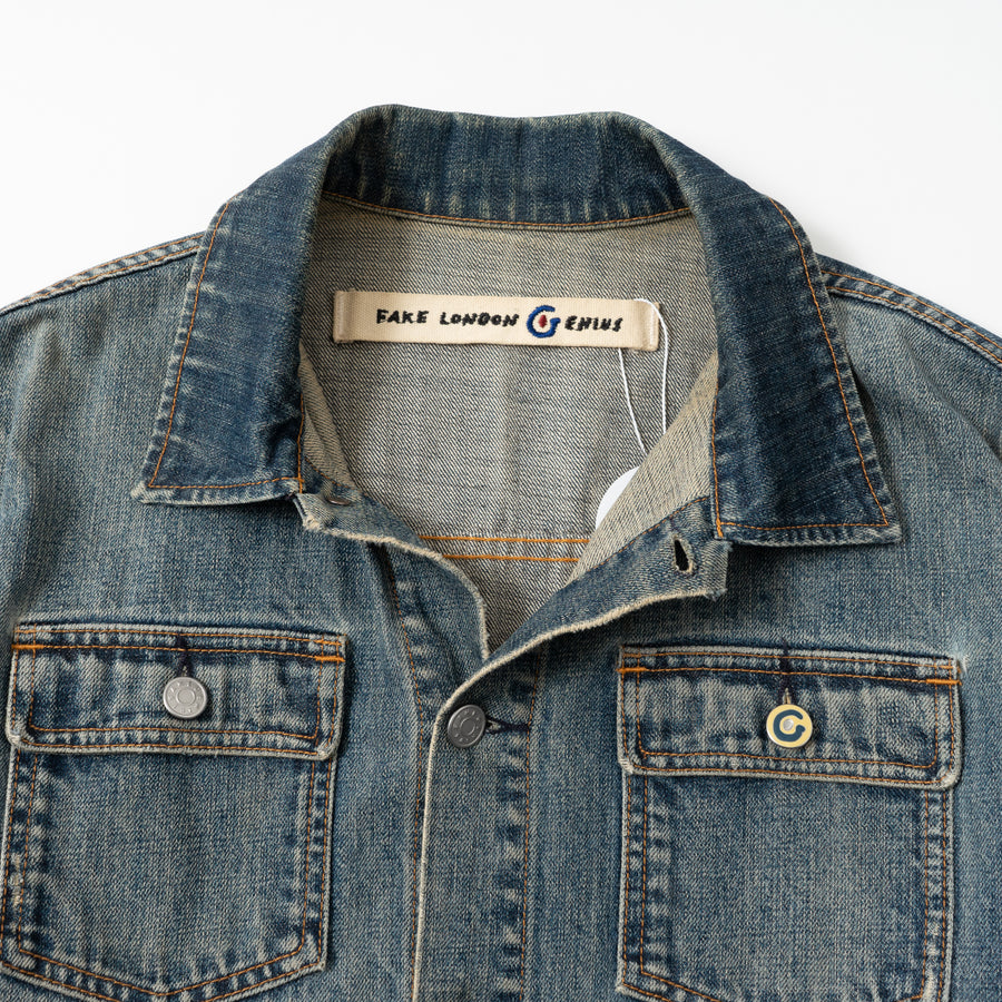 00's FAKE LONDON GENIUS Switched Denim Jacket