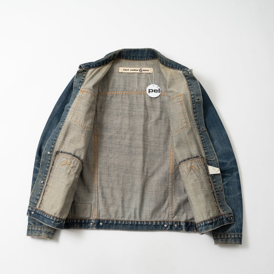 00's FAKE LONDON GENIUS Switched Denim Jacket