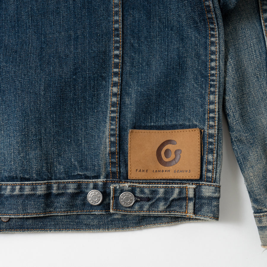 00's FAKE LONDON GENIUS Switched Denim Jacket
