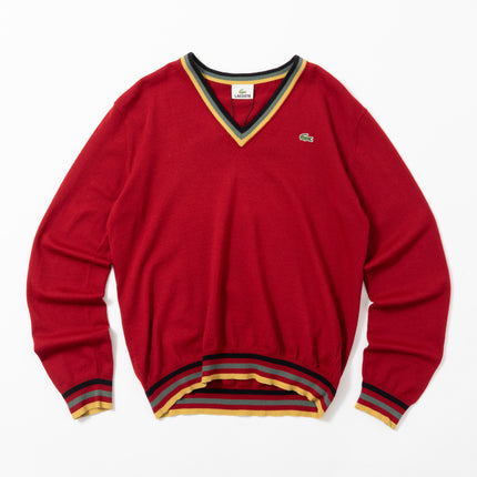 Lacoste Multi Color V-Neck Sweater