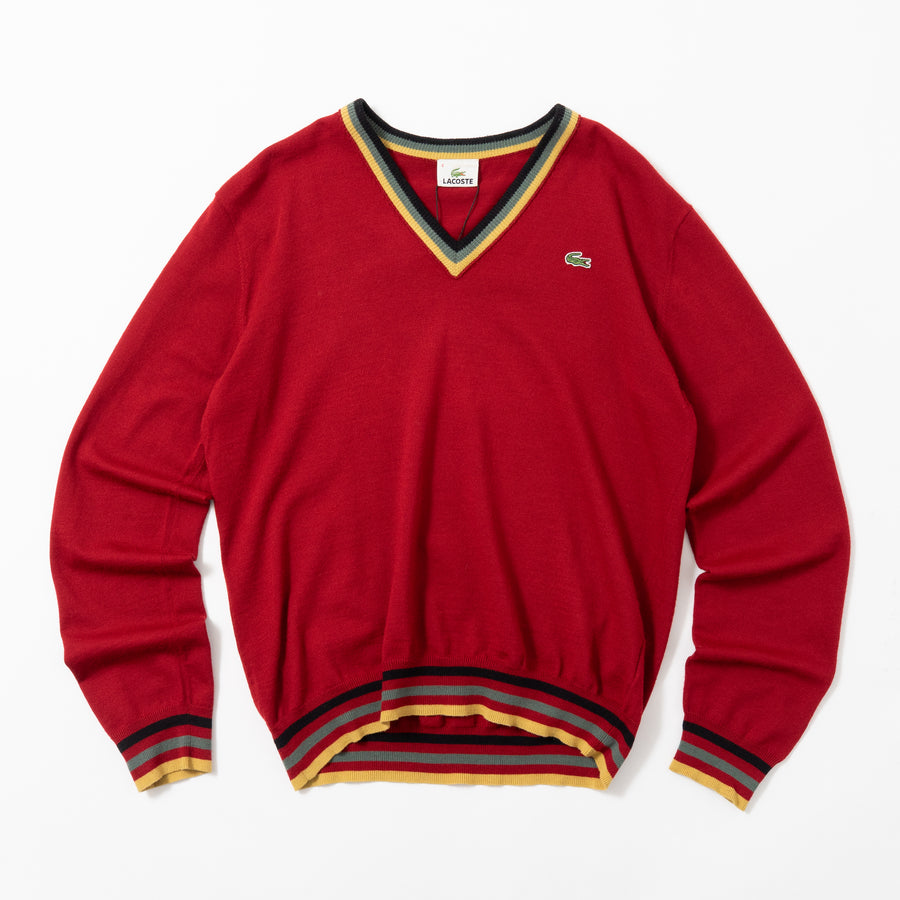 Lacoste Multi Color V-Neck Sweater