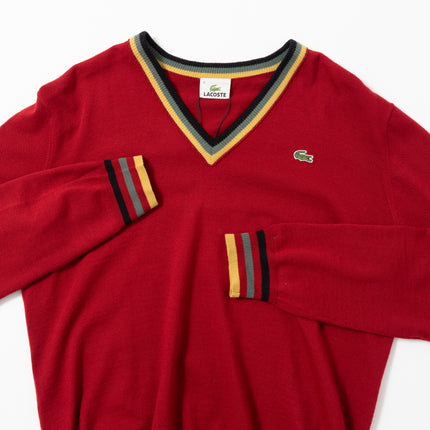 Lacoste Multi Color V-Neck Sweater