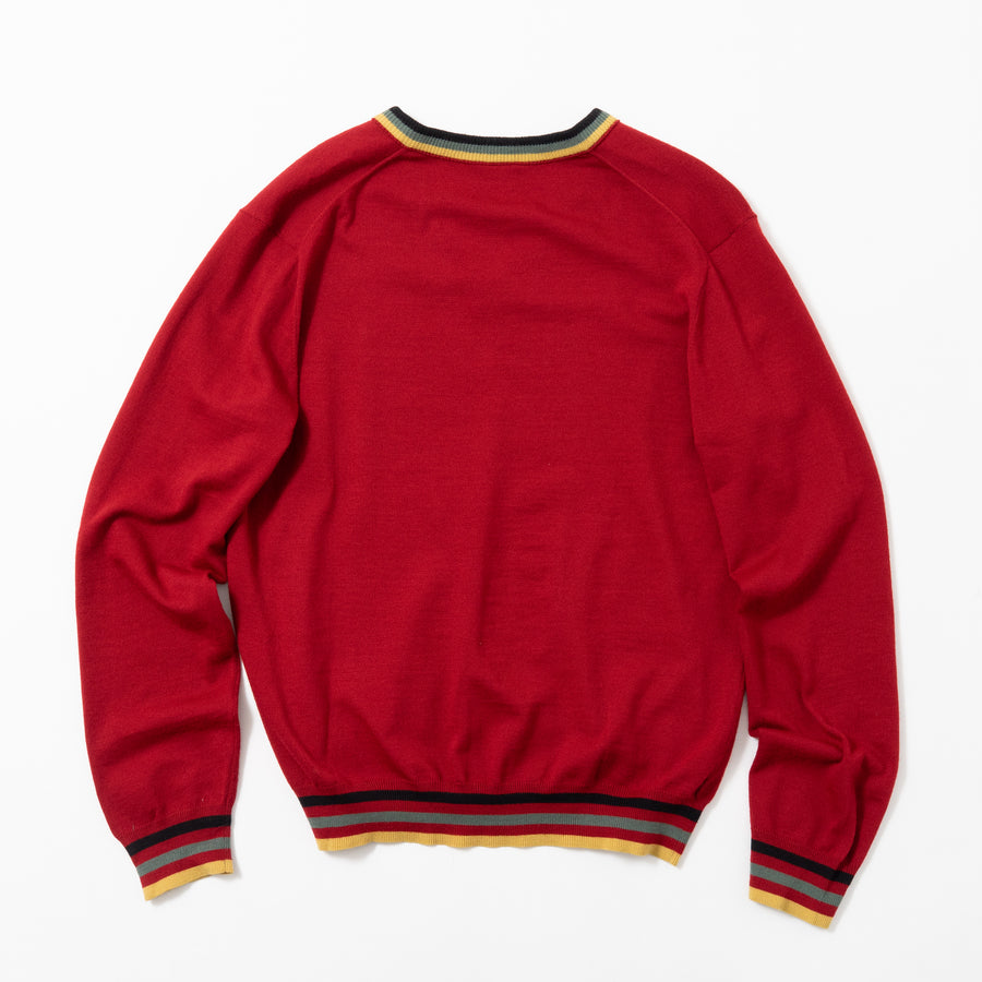 Lacoste Multi Color V-Neck Sweater