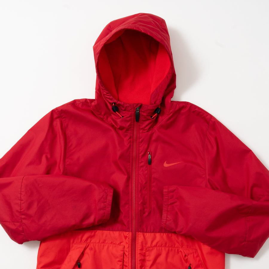 NIKE SWITCHING FULL-ZIP PADDED HOODED JACKET