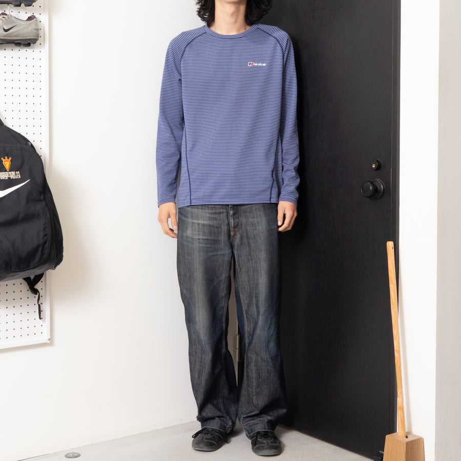 Berghaus Striped Polyester L/S Tee