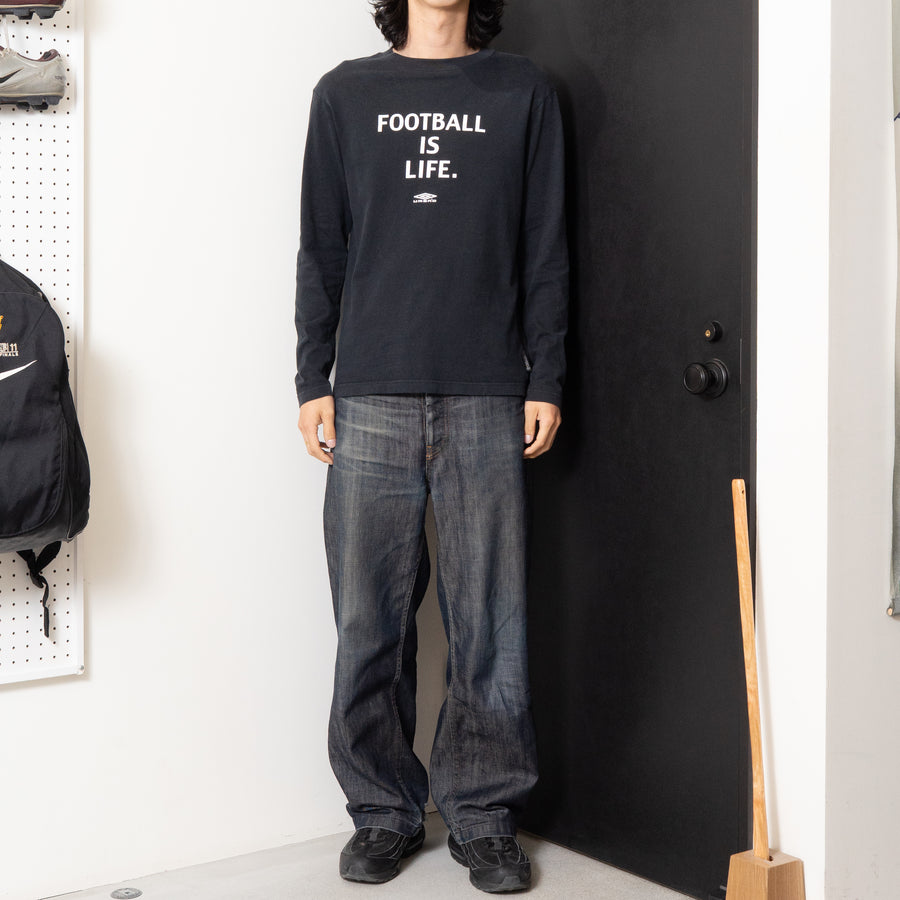 00's UMBRO Football is Life L/S Tee