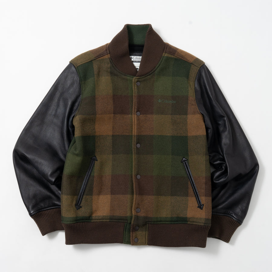 00's Columbia Check Stadium Jacket
