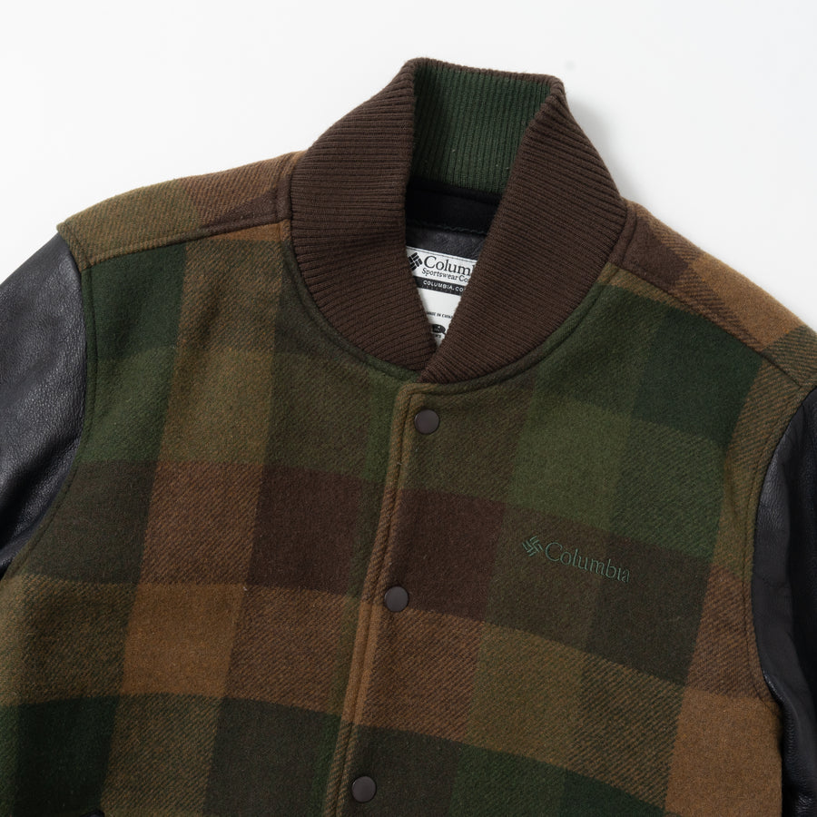 00's Columbia Check Stadium Jacket