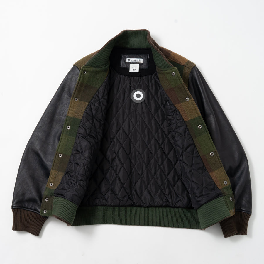 00's Columbia Check Stadium Jacket