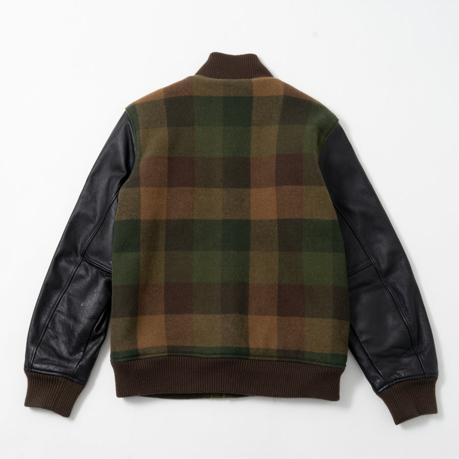 00's Columbia Check Stadium Jacket