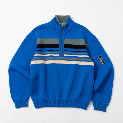 90's ellesse Striped Half-Zip Racing Sweater