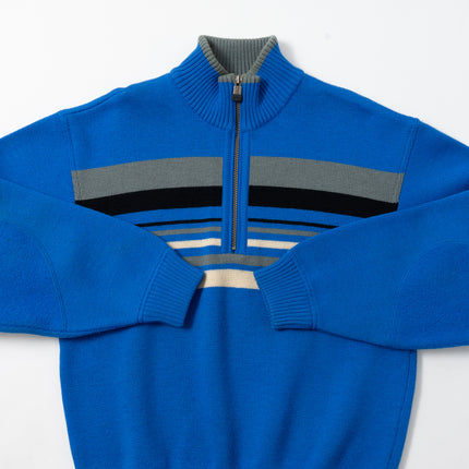 90's ellesse Striped Half-Zip Racing Sweater