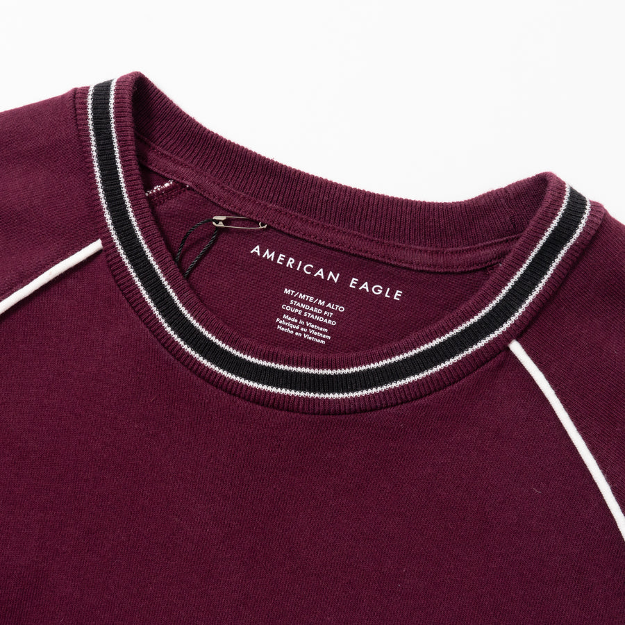 AMERICAN EAGLE PIPING RAGLAN L/S TEE