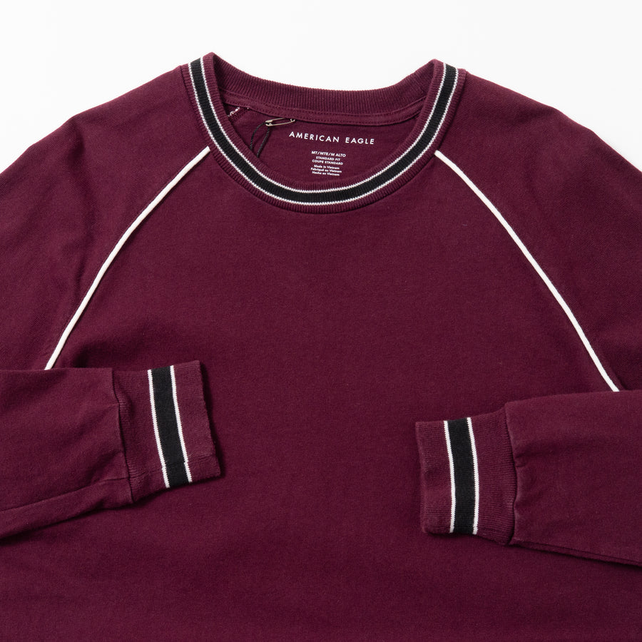 AMERICAN EAGLE PIPING RAGLAN L/S TEE