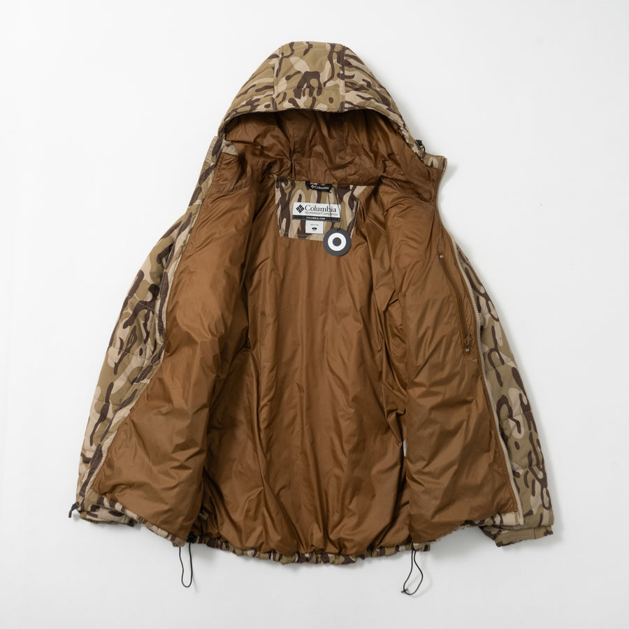 00's COLUMBIA CAMOUFLAGE PADDED HOODED JACKET