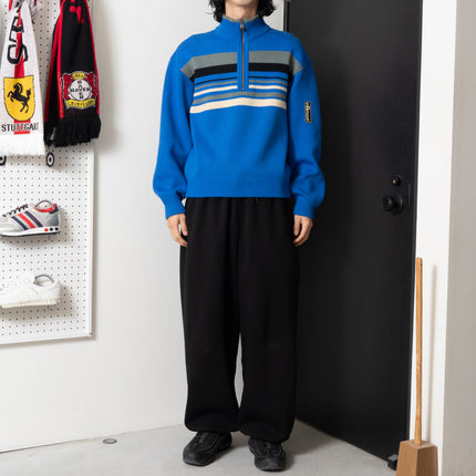 90's ellesse Striped Half-Zip Racing Sweater