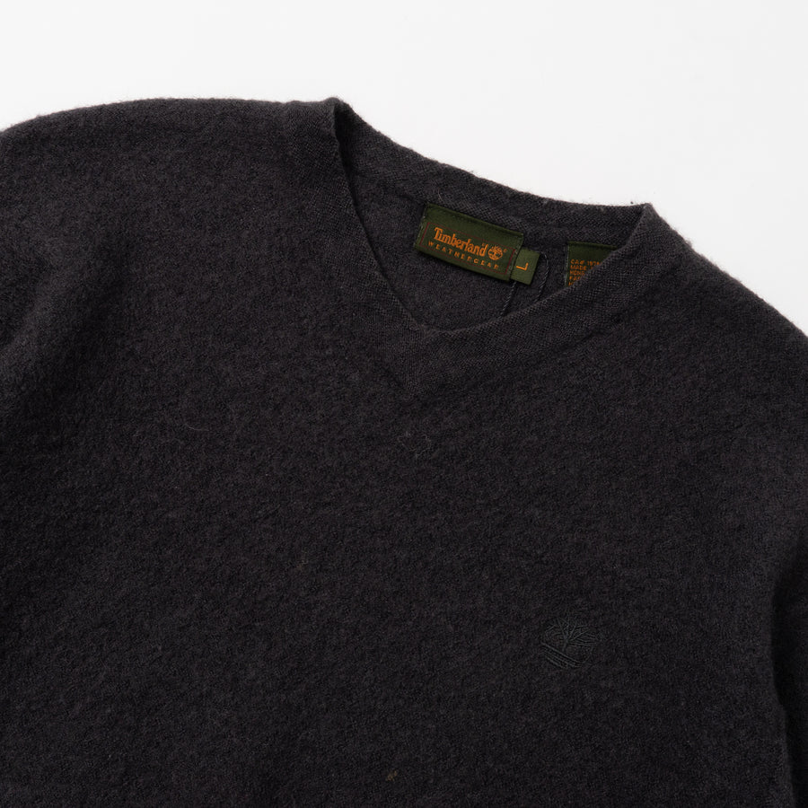 90's TIMBERLAND V-NECK WOOL KNIT SWEATER