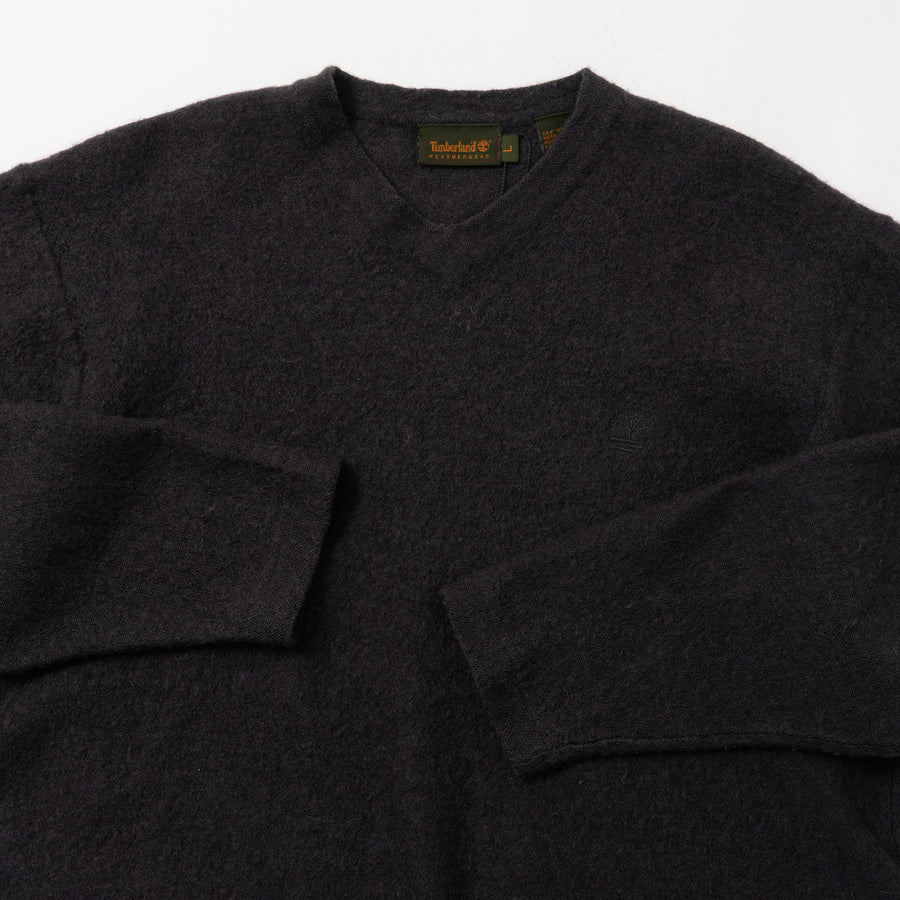 90's TIMBERLAND V-NECK WOOL KNIT SWEATER