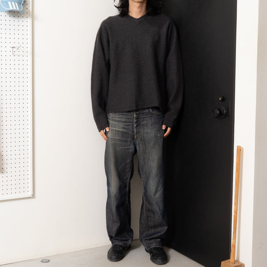 90's TIMBERLAND V-NECK WOOL KNIT SWEATER