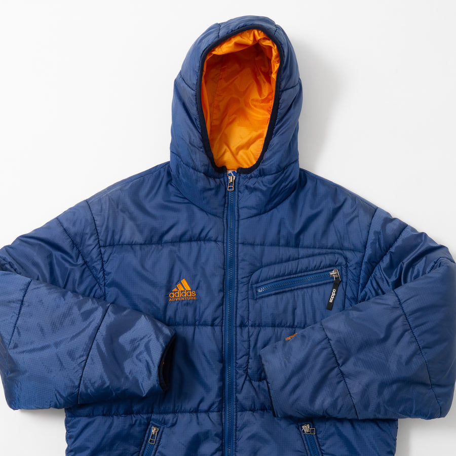 90's ADIDAS ADVENTURE PADDED HOODED JACKET