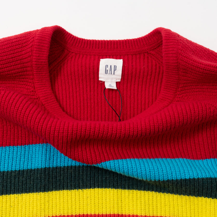 GAP MULTI STRIPED KNIT SWEATER