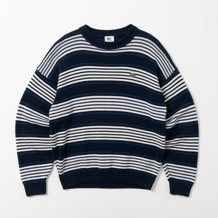 90's LACOSTE STRIPED KNIT SWEATER