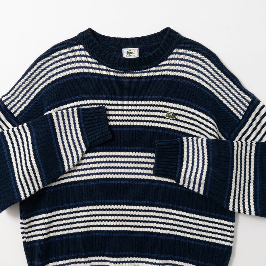90's LACOSTE STRIPED KNIT SWEATER