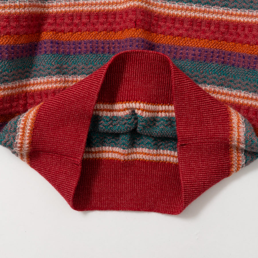 90's MIZUNO MULTI COLOR STRIPED KNIT SWEATER