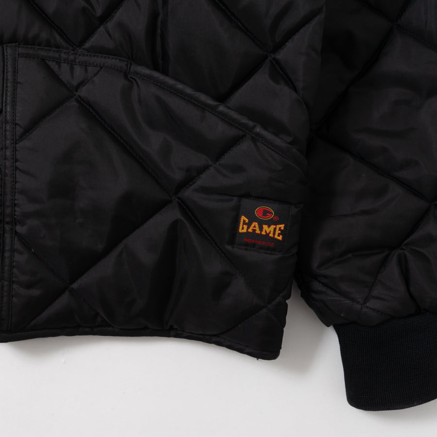 90's GAME SPORTWEAR QUILTING PADDED WORK JACKET