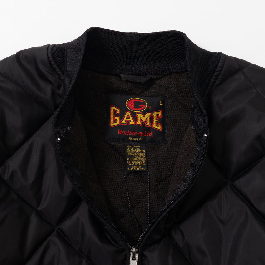 90's GAME SPORTWEAR QUILTING PADDED WORK JACKET