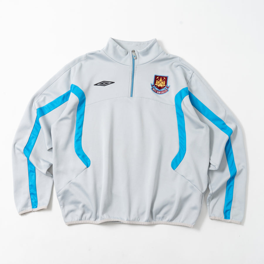 08/09 West Ham United Half-Zip Training Top