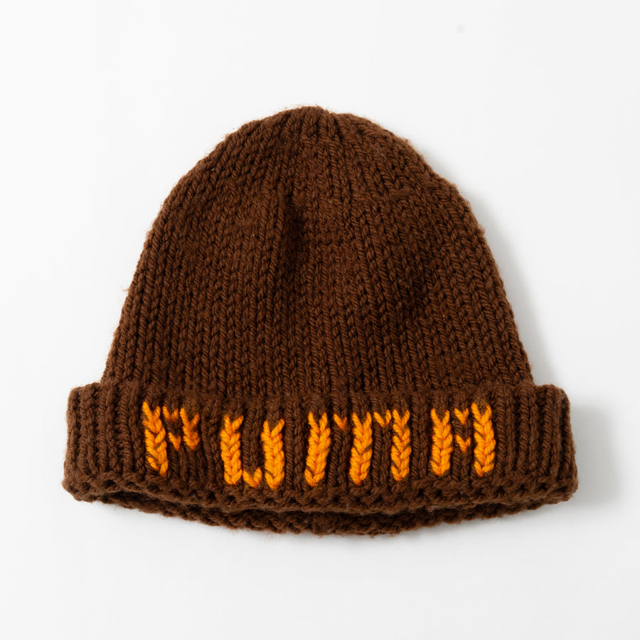 PUMA Logo Woven Low-Gauge Knit cap