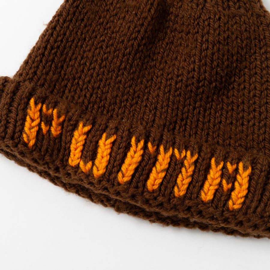 PUMA Logo Woven Low-Gauge Knit cap