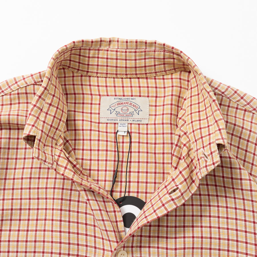 90's Armani Jeans Check B.D Shirt