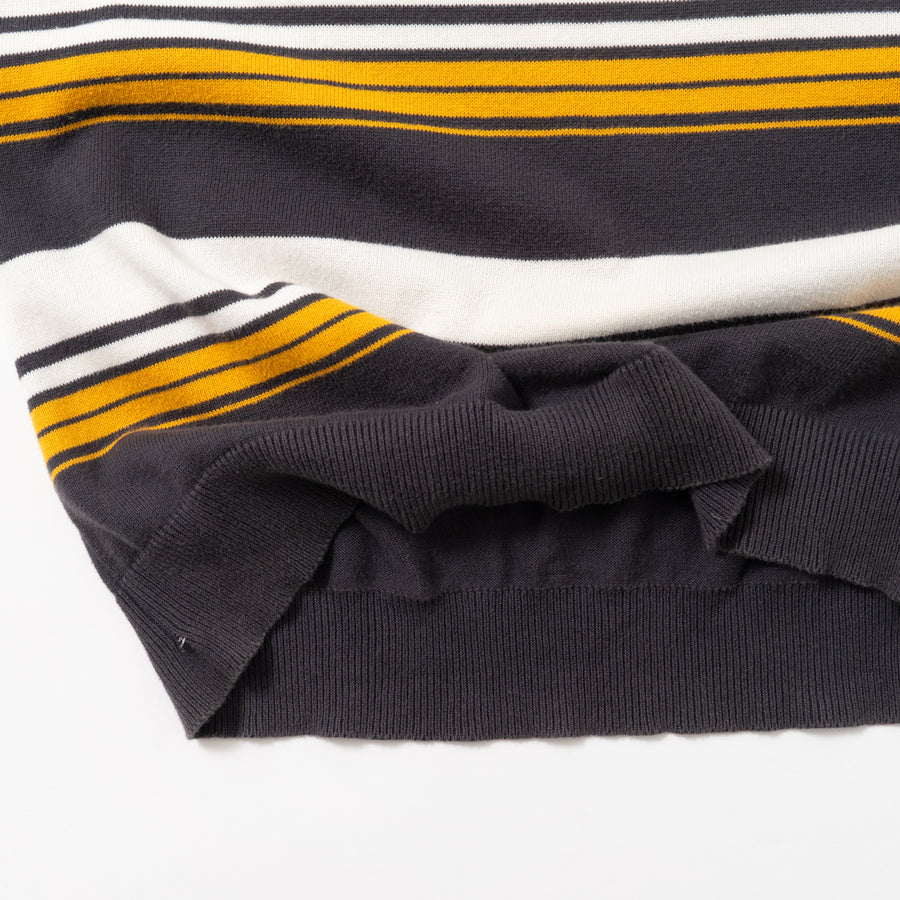 00'S ADIDAS MUTI STRIPED KNIT SWEATER