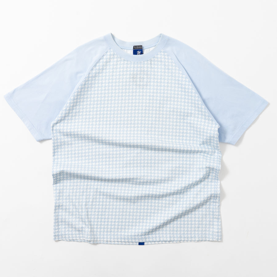 00's R.Newbold Houndstooth Raglan S/S Tee