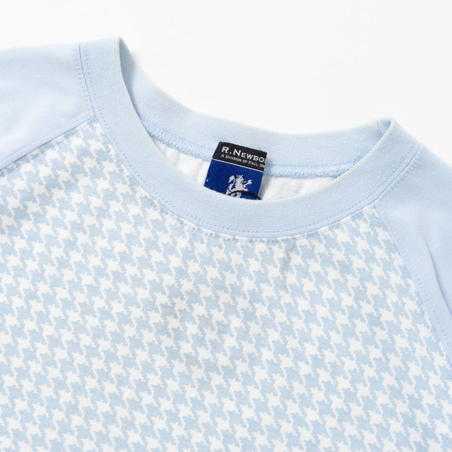 00's R.Newbold Houndstooth Raglan S/S Tee