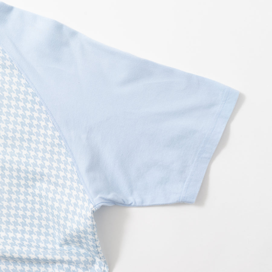 00's R.Newbold Houndstooth Raglan S/S Tee