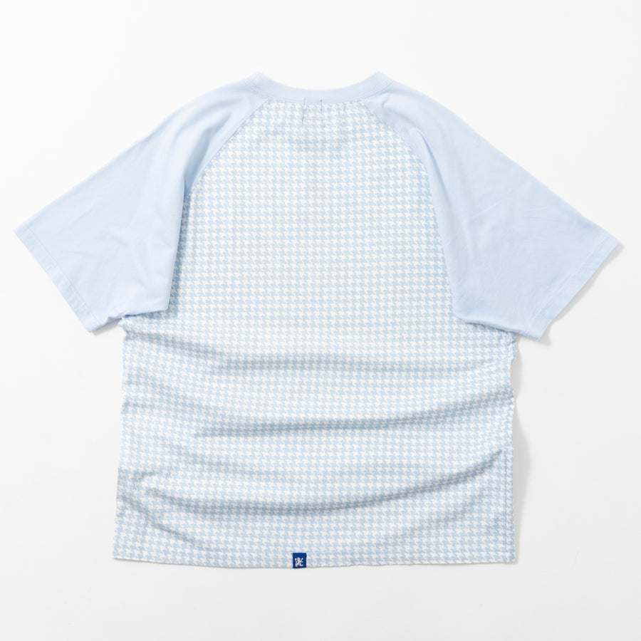 00's R.Newbold Houndstooth Raglan S/S Tee