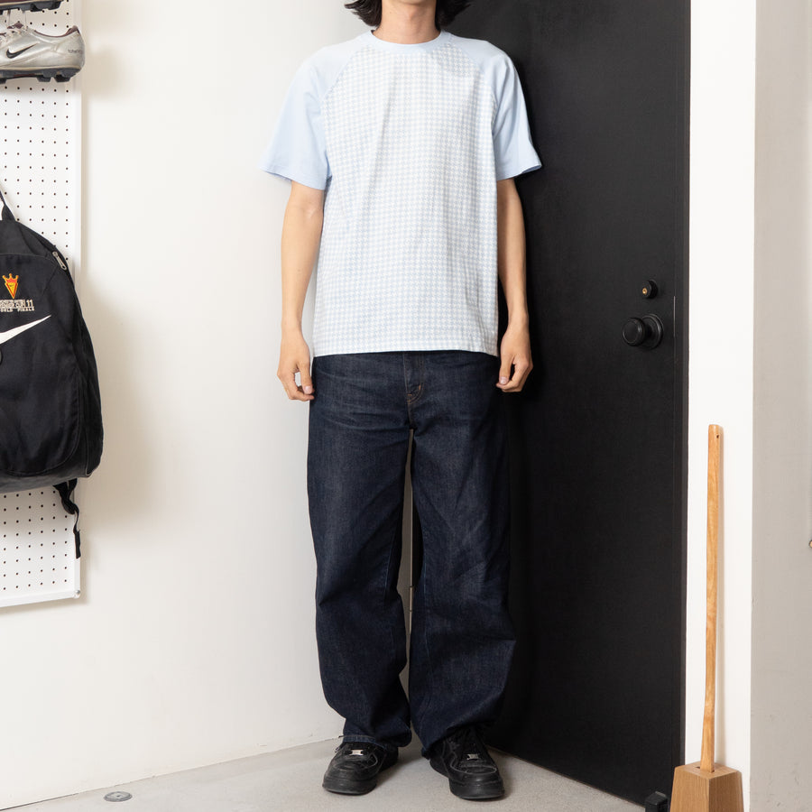 00's R.Newbold Houndstooth Raglan S/S Tee