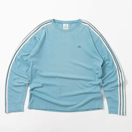 00's adidas 3 Striped L/S Tee