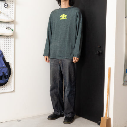90's UMBRO Embroidered Logo L/S Tee