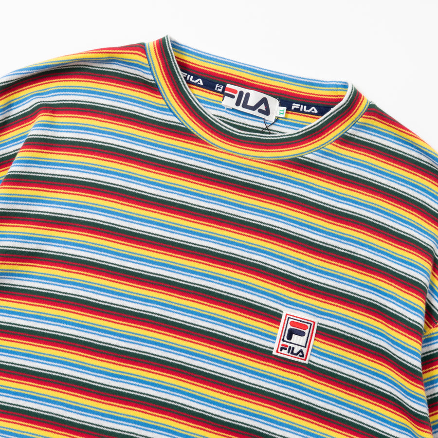 90'S FILA MULTI STRIPED L/S TEE