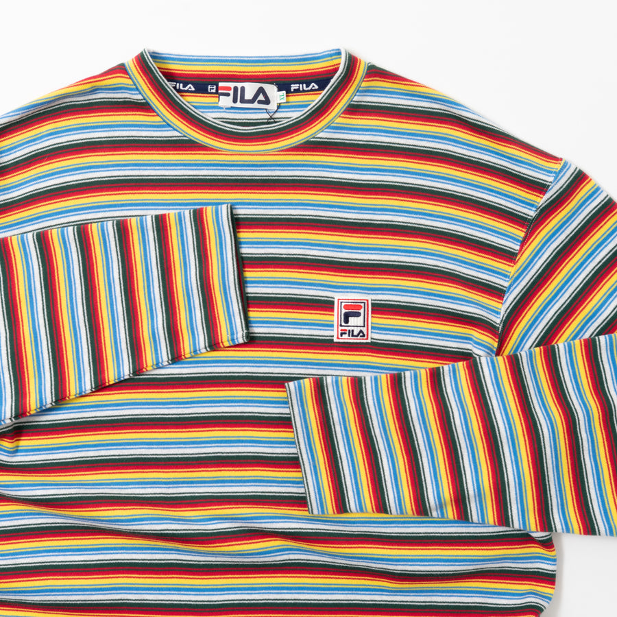 90'S FILA MULTI STRIPED L/S TEE