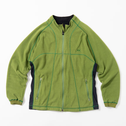 90's Helly Hansen Zip-Up Inside-Out Stitch Fleece Jacket