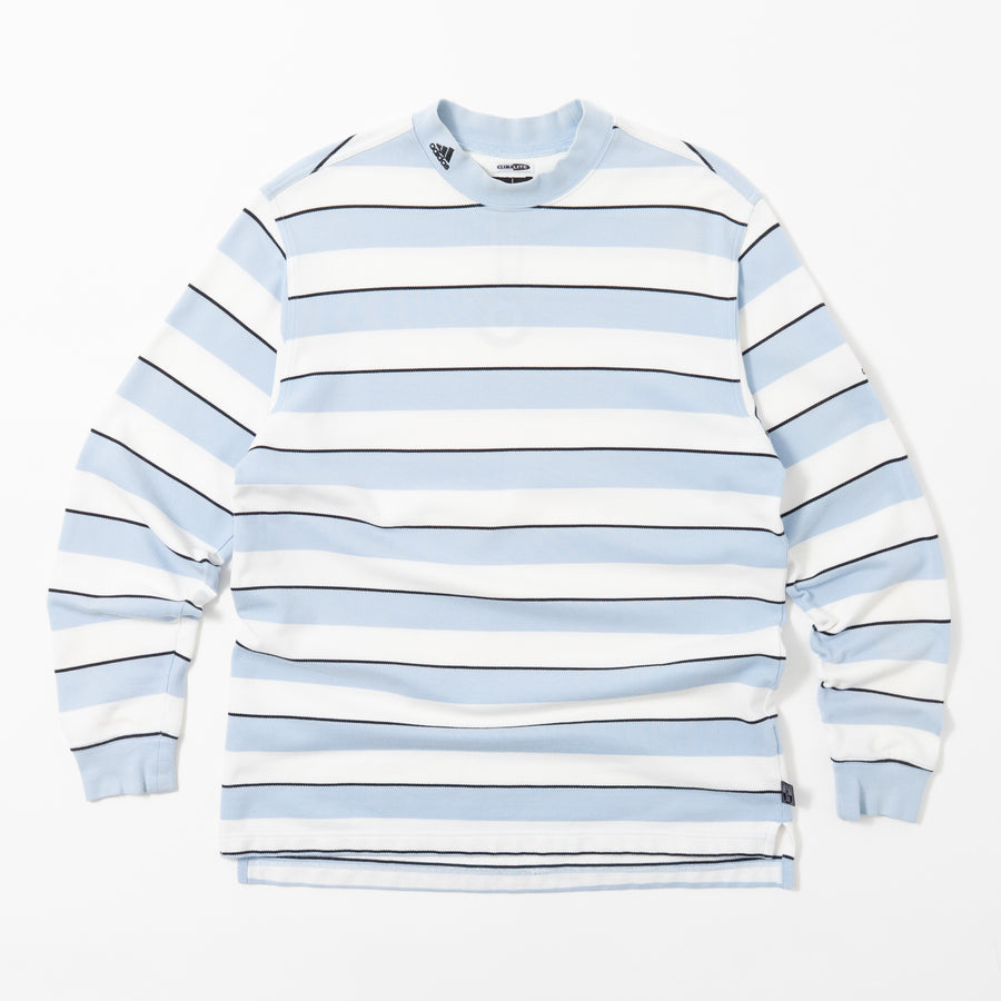 00'S ADIDAS GOLF STRIPED MOCK NECK L/S TEE
