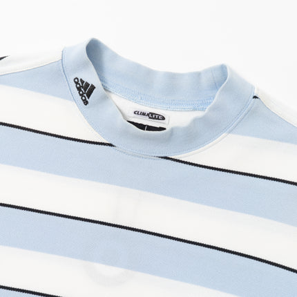 00's adidas Golf Striped Mock Neck L/S Tee