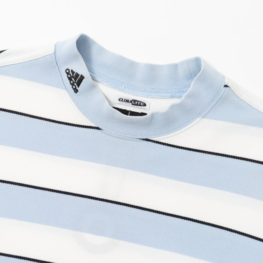 00'S ADIDAS GOLF STRIPED MOCK NECK L/S TEE