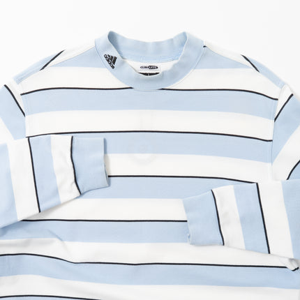 00's adidas Golf Striped Mock Neck L/S Tee